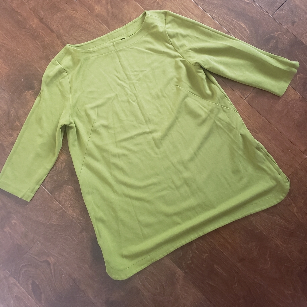 Green Knit Tunic J Jill Ponte Style